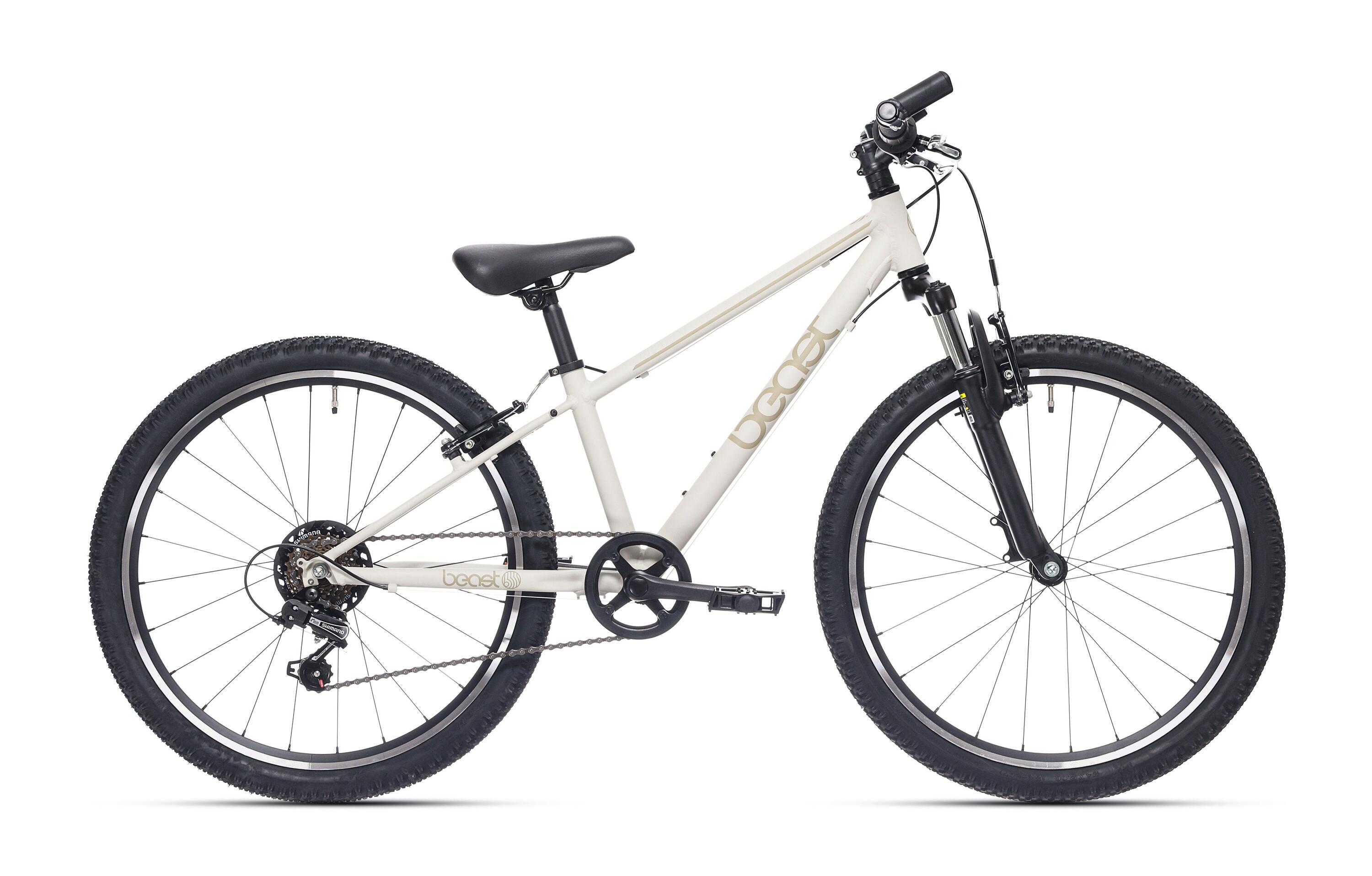 BIKEFUN Bikefun Kinderfiets 24 Inch 6 Versnellingen V-Brake in Kiezelgrijs