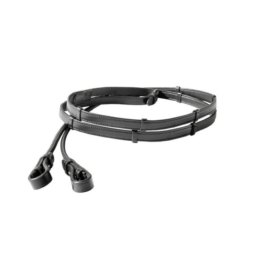 Round sewn reins in soft leather Kavalkade Florina