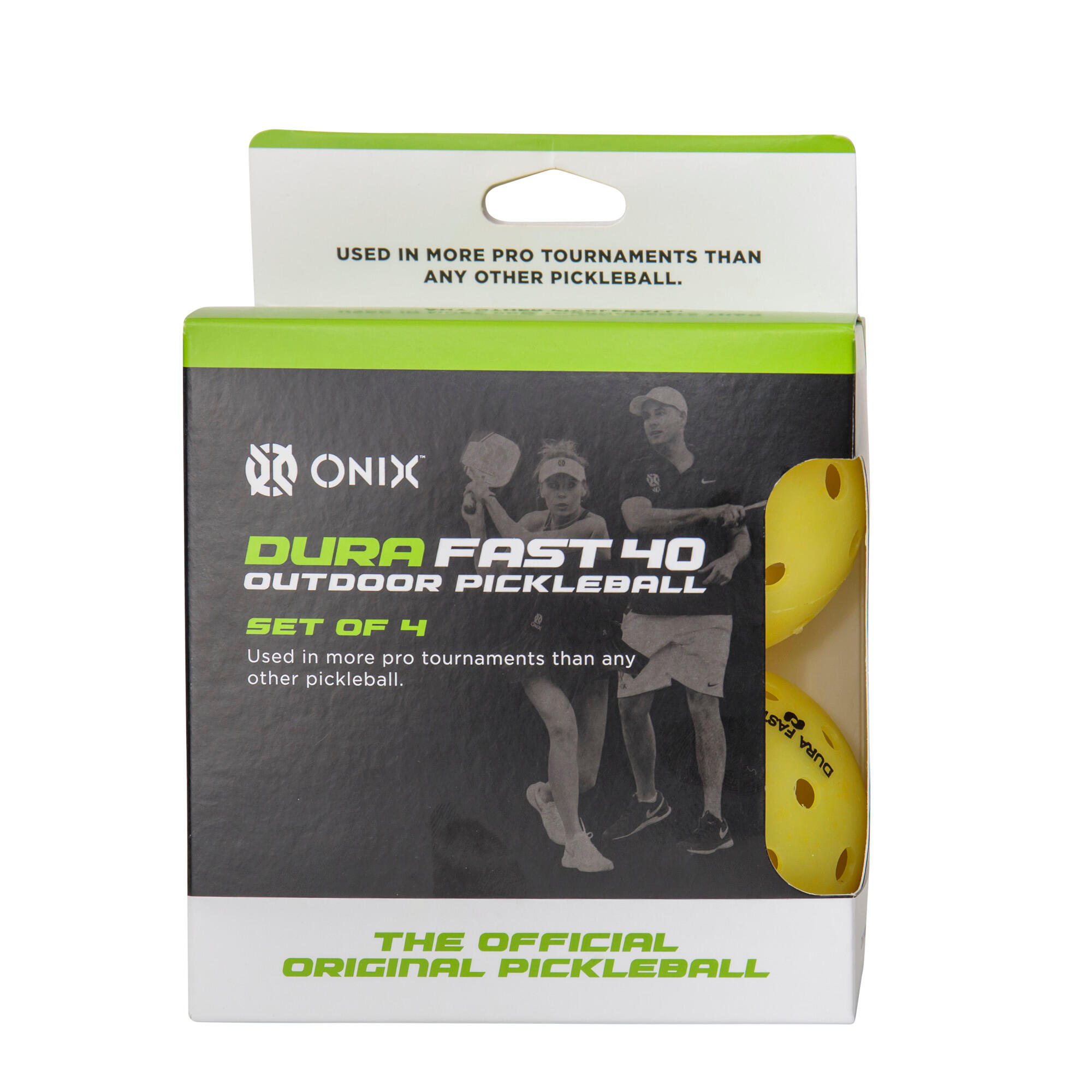 ONIX Pickleball Bälle Dura Fast 40 Outdoor Yellow 4-Pack 7/7