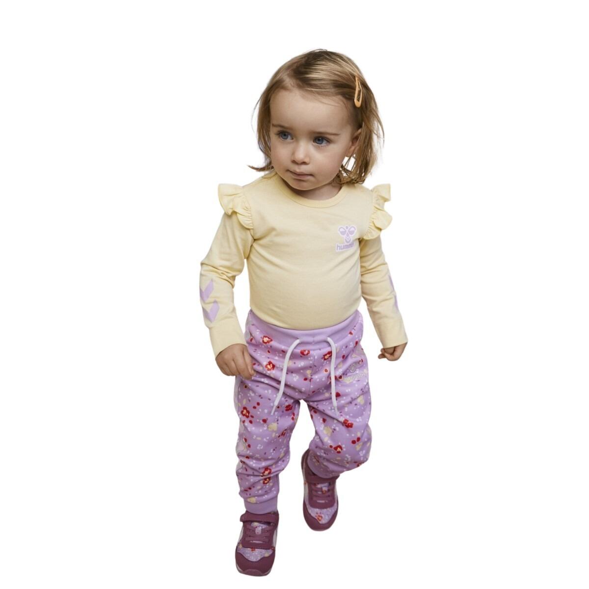 Pantalon Hummel Hmlmove Grid Cotton Kids - Jogging Enfant Coton Mélangé