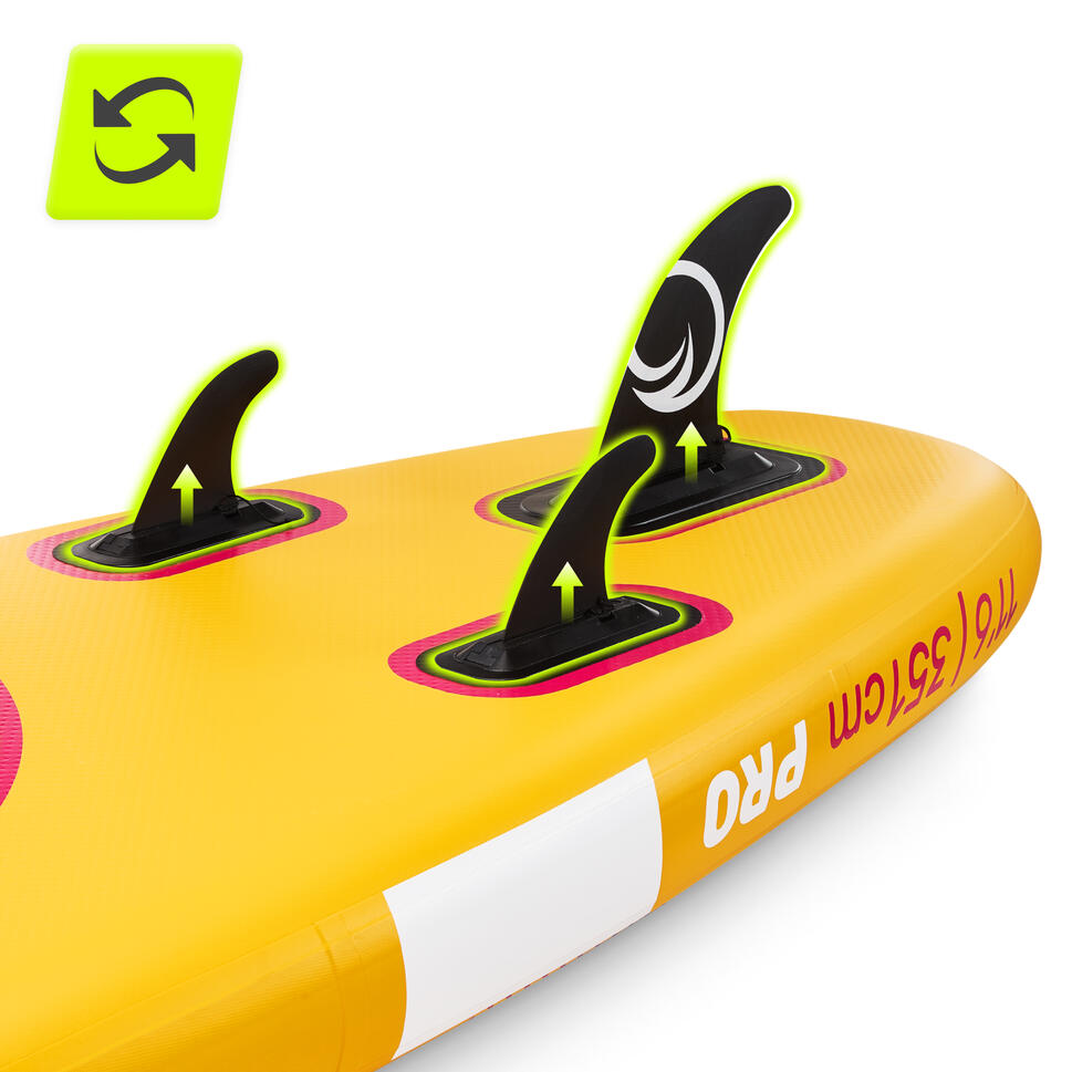 Deska SUP PRO stand up paddle pompowana do pływania all-round TSUNAMI T11 350 cm