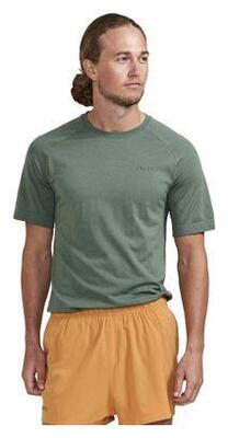 Heren-trui craft core dry activre comfort ss khaki met korte mouwen