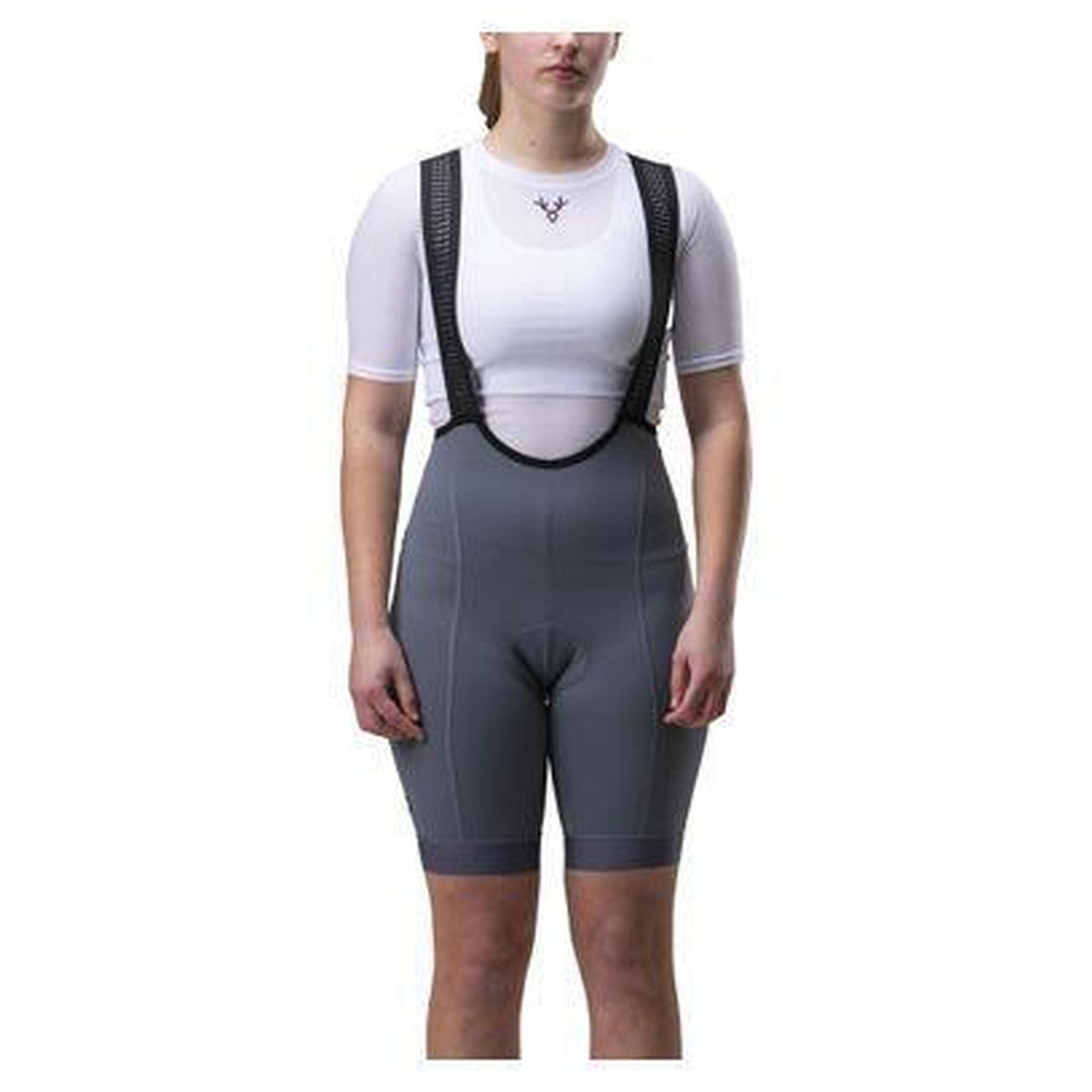 Lebram - Cuissard Court Femme Lebram Galibier Gris Ardoise - Cuissard De Vélo - Gris - 44 L - Decathlon