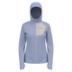 Polaire Ascent zippée femme ODLO - Bleu/Gris