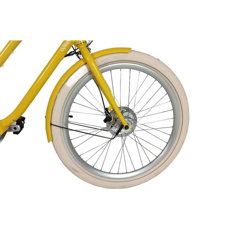 Vélo Beach cruiser électrique -  iPop City Boost 4.1 Jaune