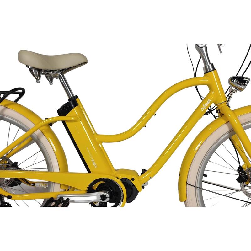 Vélo Beach cruiser électrique -  iPop City Boost 4.1 Jaune