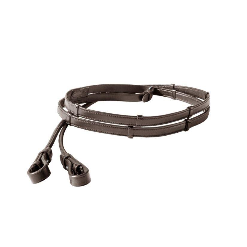Round sewn reins in soft leather Kavalkade Florina