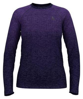 Odlo essentials naadloos t-shirt lange mouwen donkerblauw