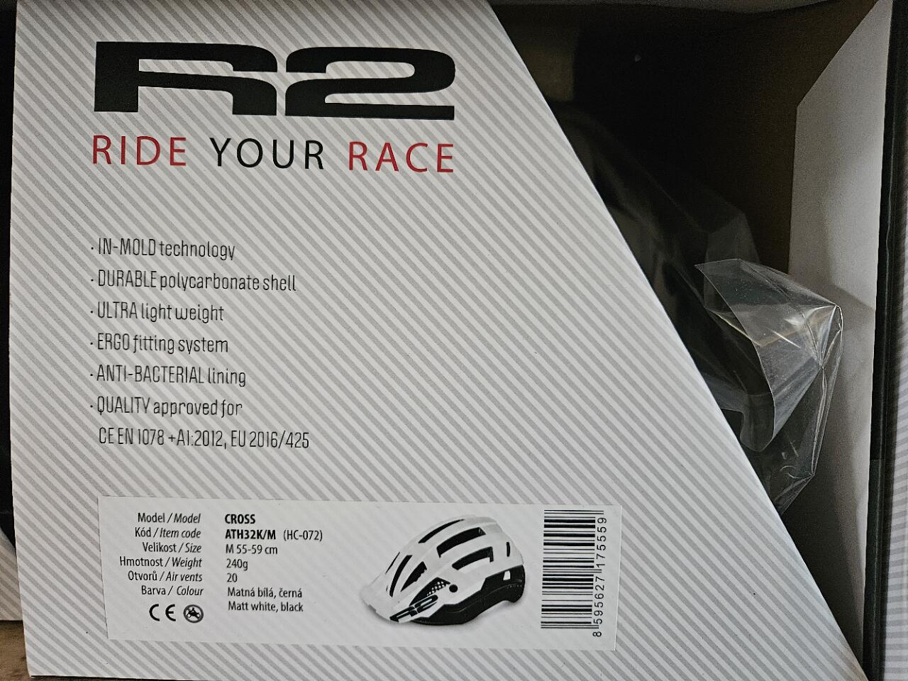 Fahrradhelm Cross – Full-Wrap-In-Mold-Technologie – Weiß 4/4