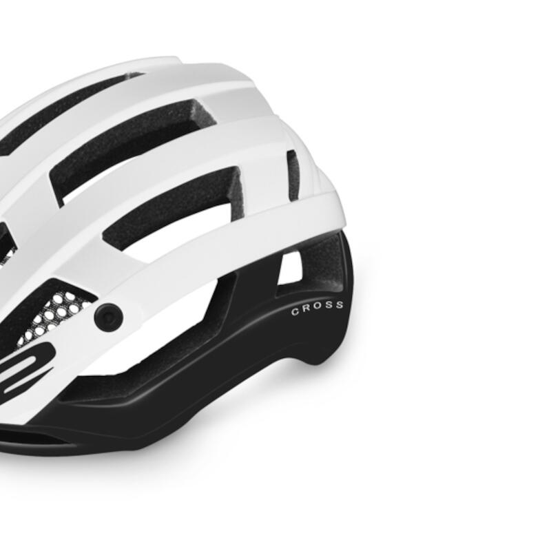 Fahrradhelm Cross – Full-Wrap-In-Mold-Technologie – Weiß 3/4