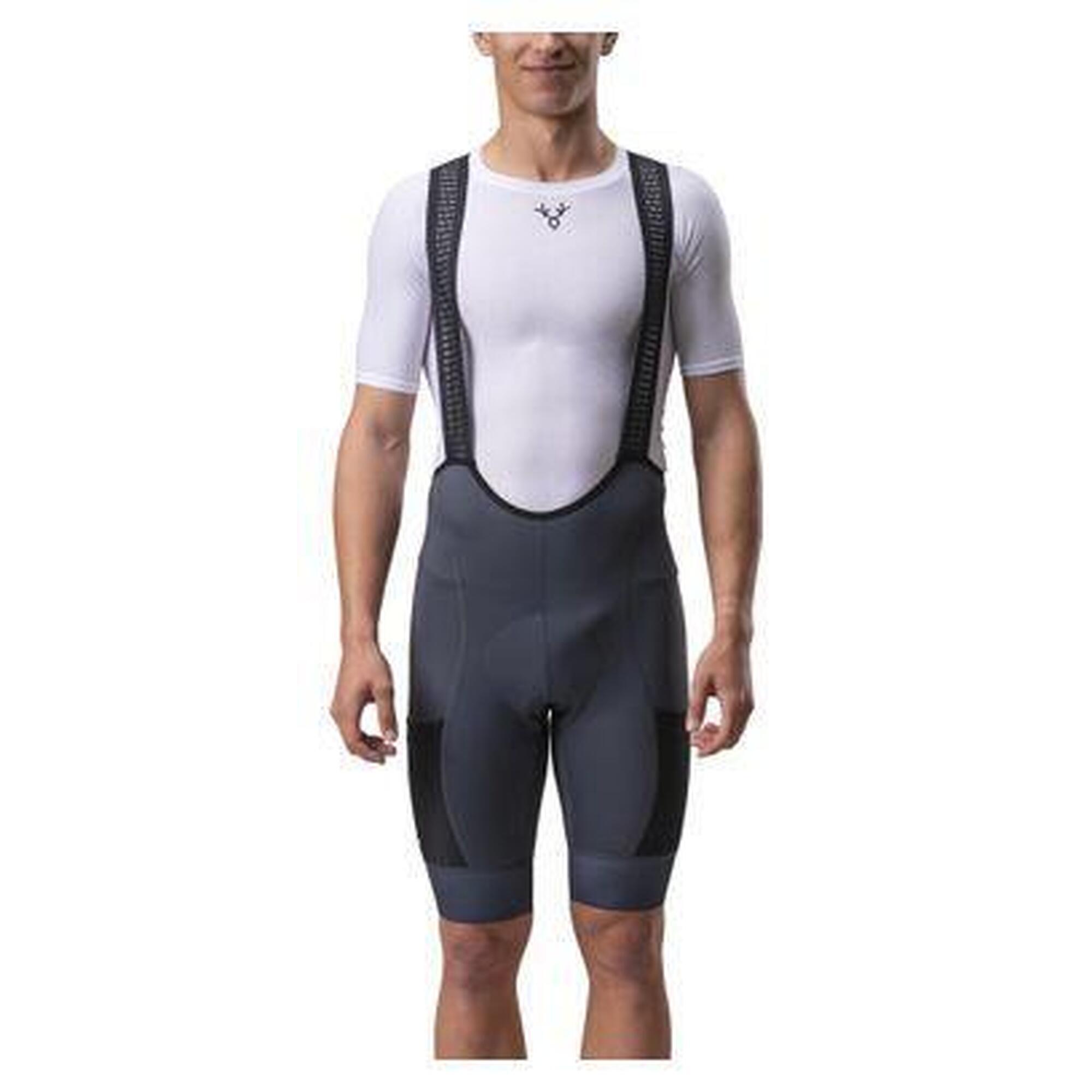 Lebram - Cuissard Court Lebram Glières Cargo Gris Titane - Cuissard De Vélo - Gris - 44 L - Decathlon