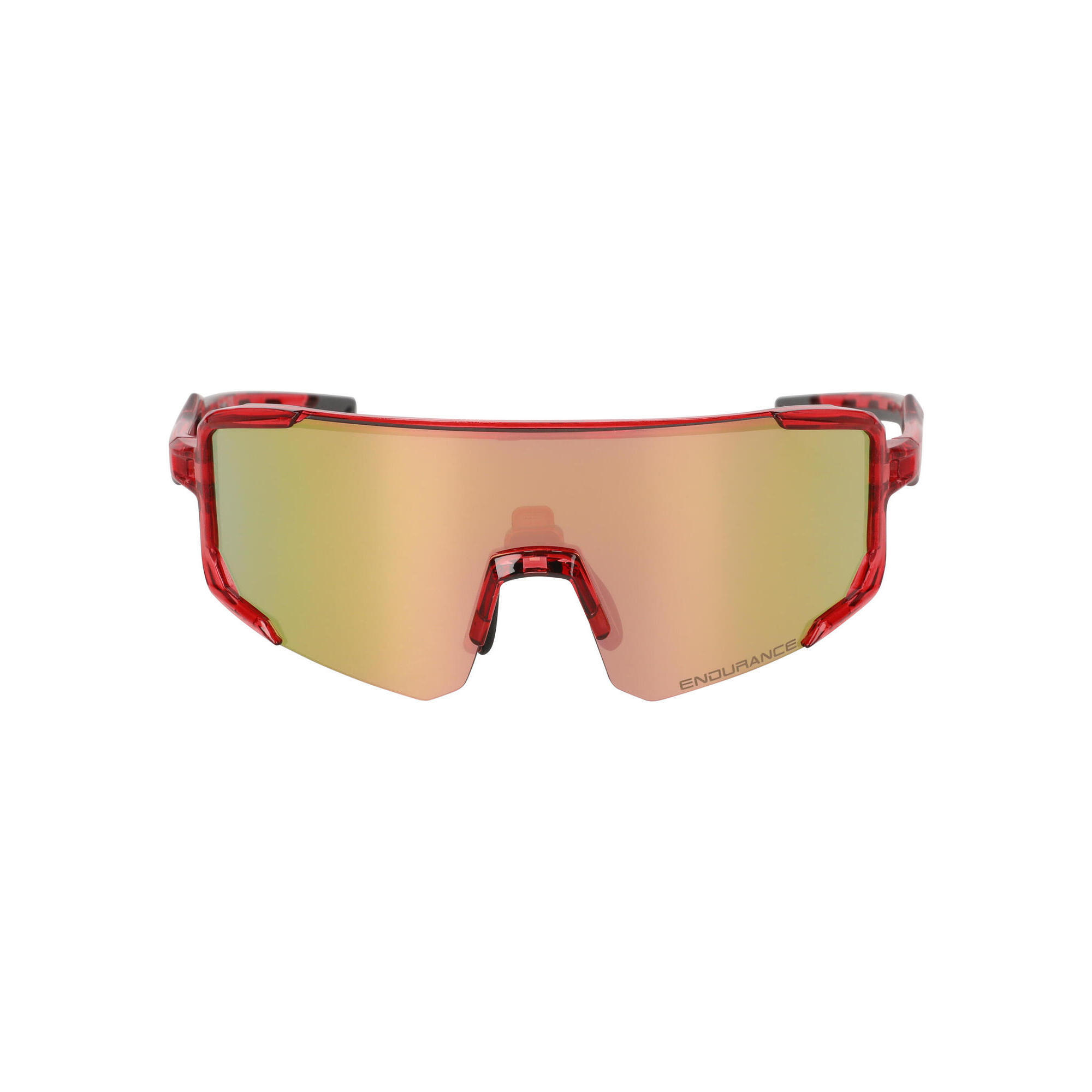 Endurance - Lunettes De Vélo Phillipe - Lunettes De Soleil - Marron|ocre|rouge - No Size - Decathlon
