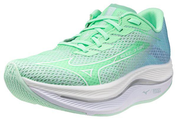 Chaussures Running Mizuno Wave Rebellion Flash 2 Vert Femme 7/7