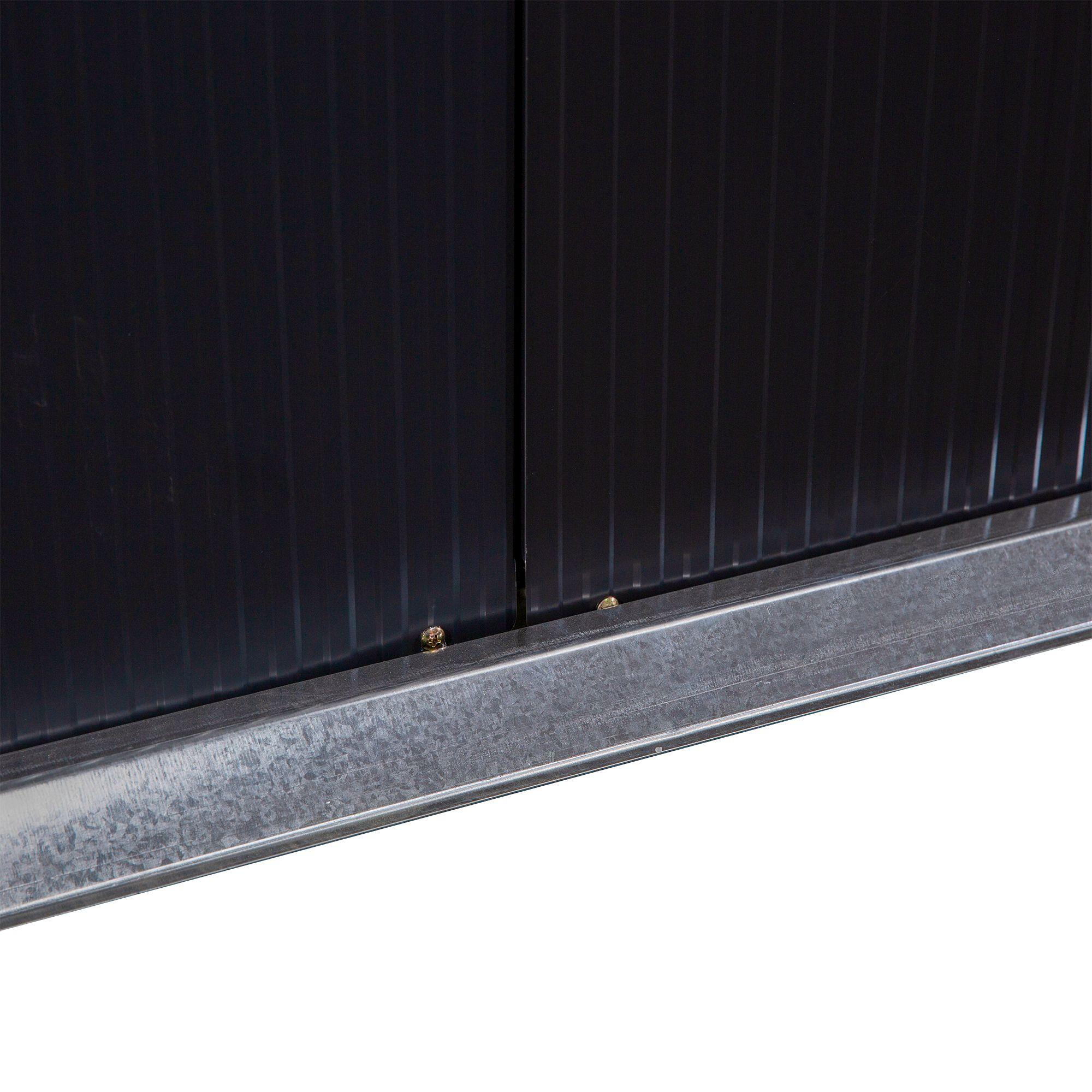 Caseta almacenamiento Outsunny 322x277x192 cm Gris 5/6