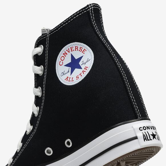 Baskets Converse Chuck Taylor All Star Wedge Platform, Noir, Femmes 7/7
