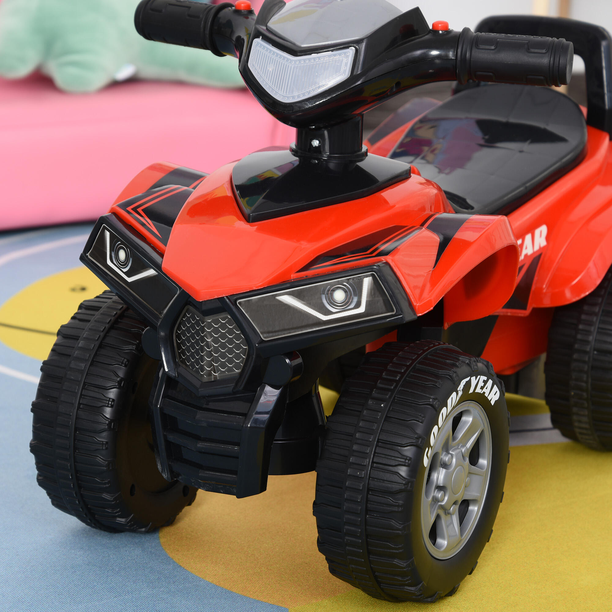 Quad Infantil HOMCOM 60x31x42cm Rojo 5/5