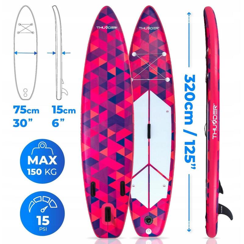 Felfújható SUP deszka kiegészítők THUNDER VOLCA 320 cm