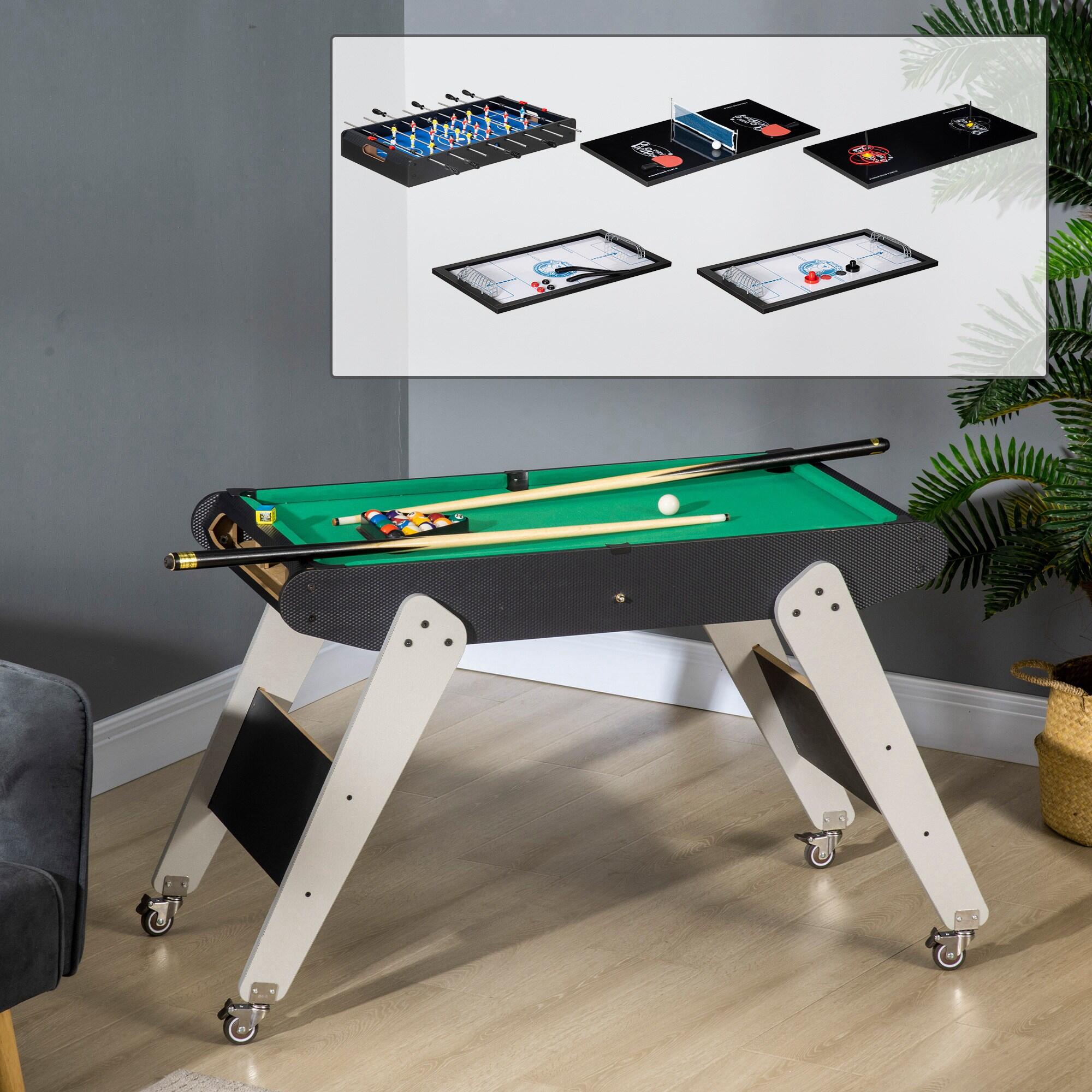 Mesa de Jogos 6 em 1 120x88x79 cm Multicor HOMCOM 2/6