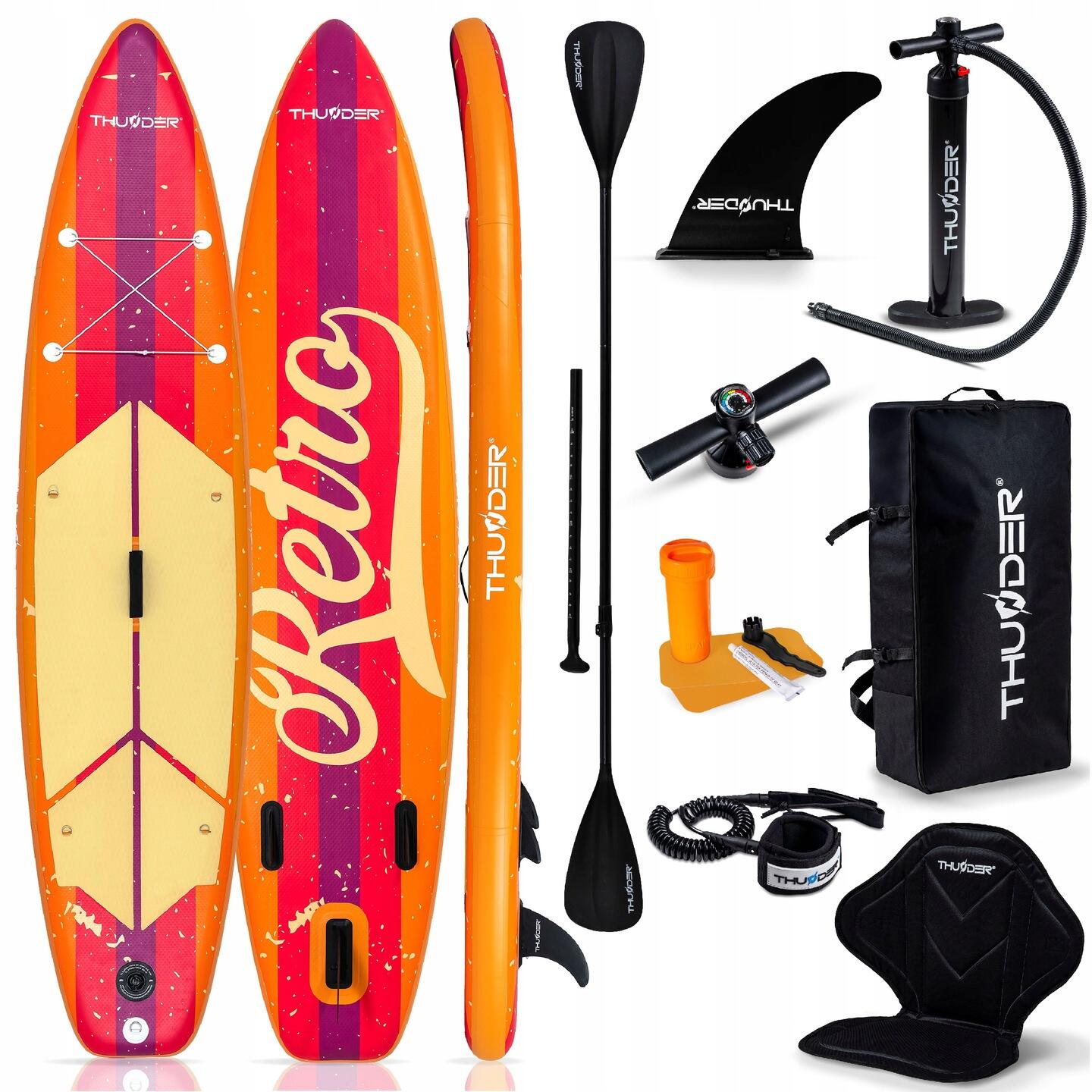 THUNDER Opblaasbaar SUP-board met accessoires THUNDER RETRO 320cm