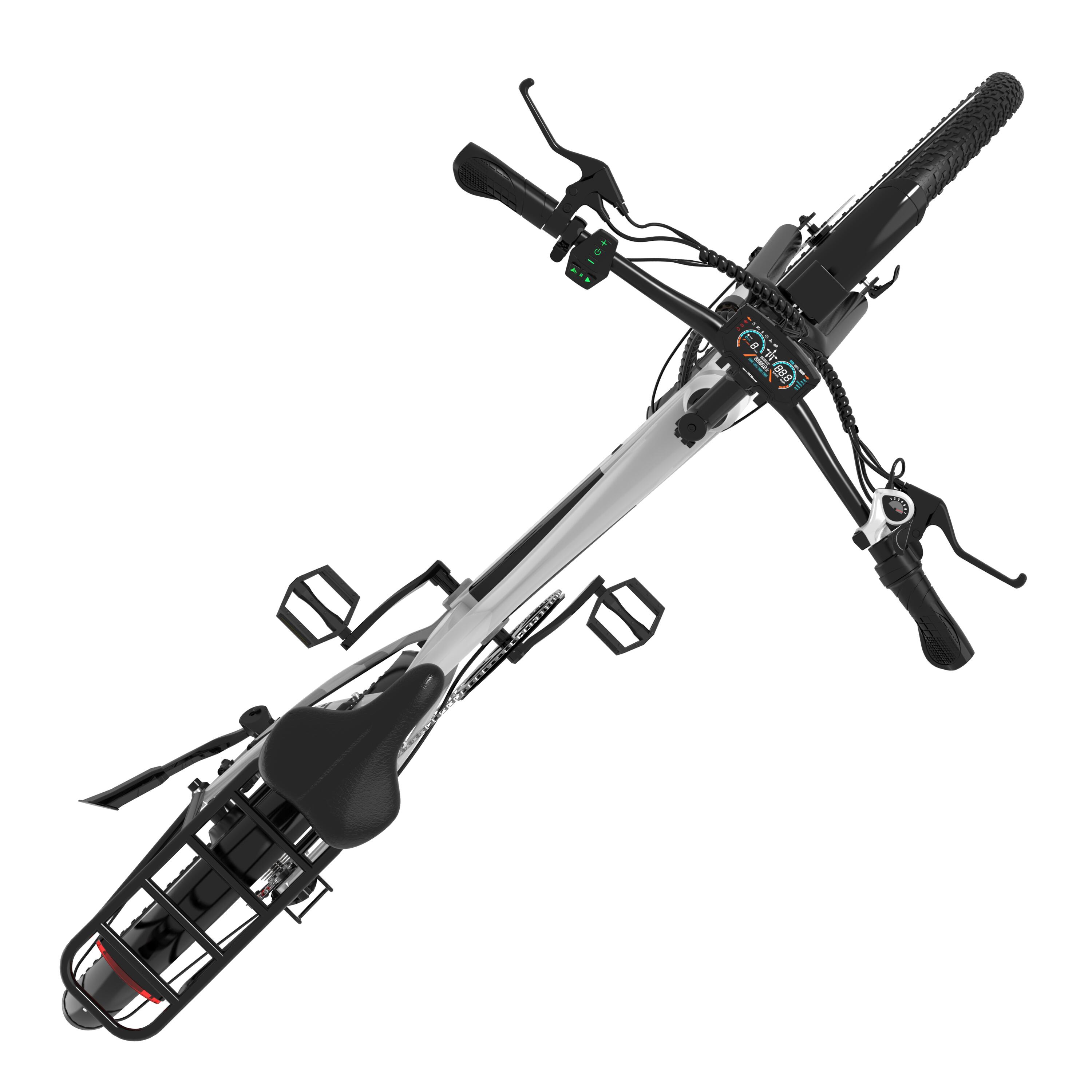 Electric City Bikes G5, E-bikes 27.5",APP&NFC,SILVER 4/8