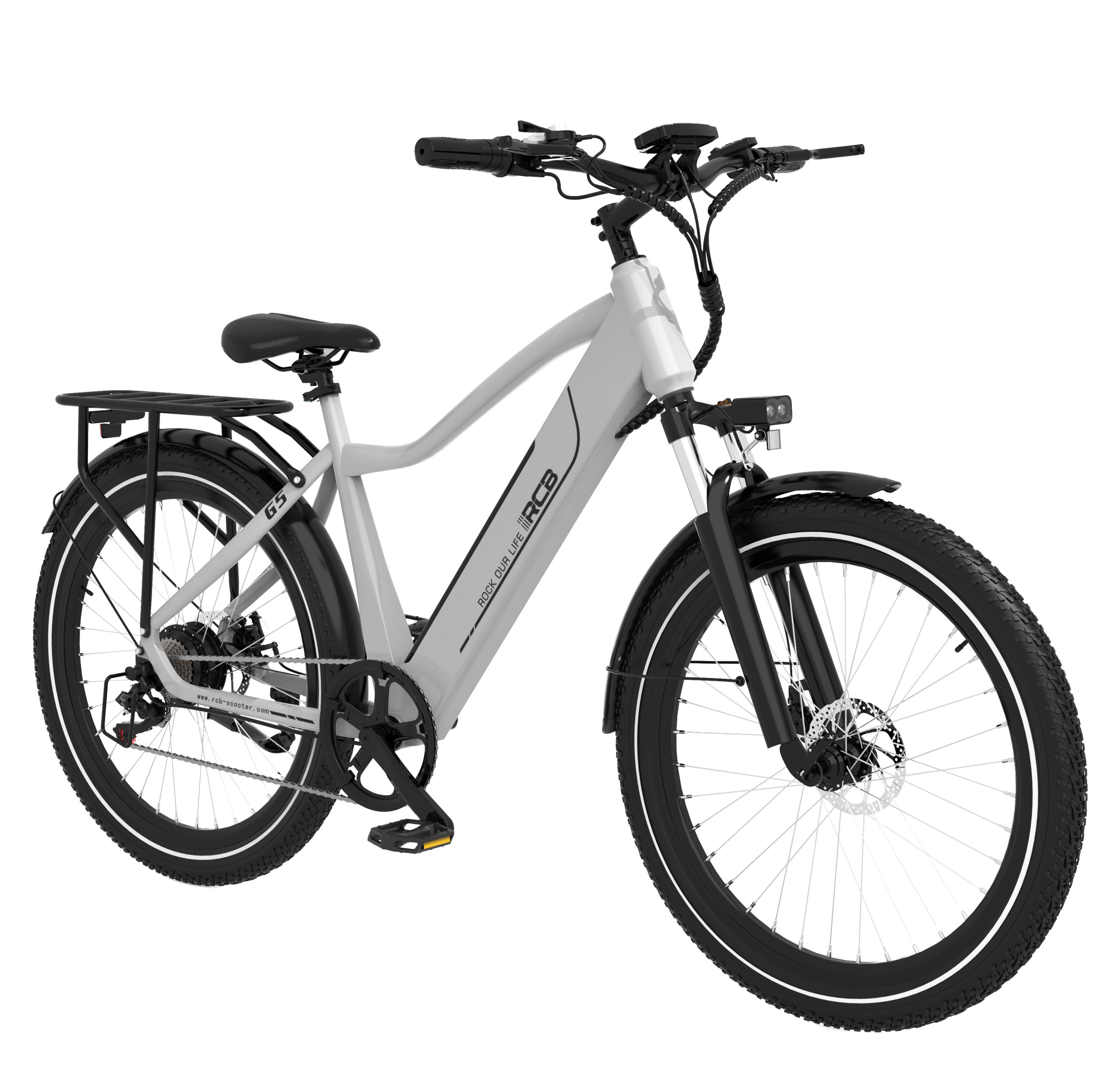 Electric City Bikes G5, E-bikes 27.5",APP&NFC,SILVER 7/8