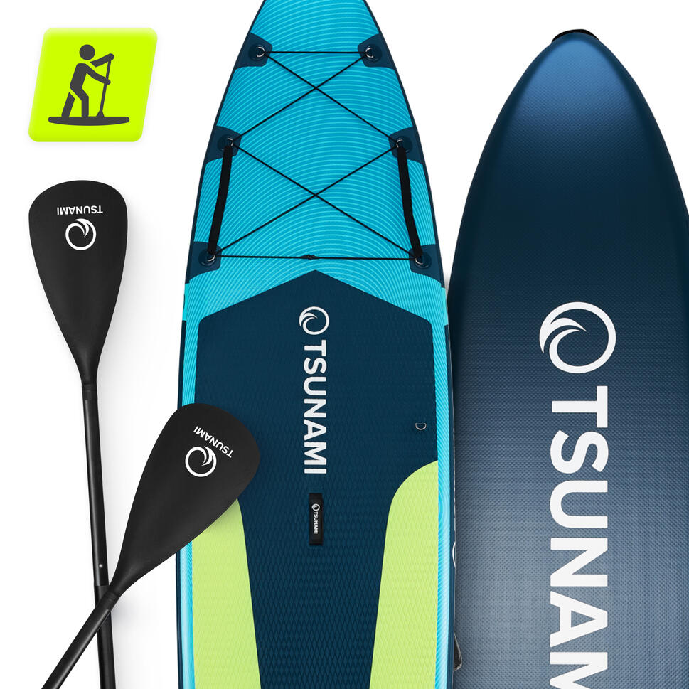 Deska SUP PRO stand up paddle pompowana do pływania all-round TSUNAMI T14 350 cm