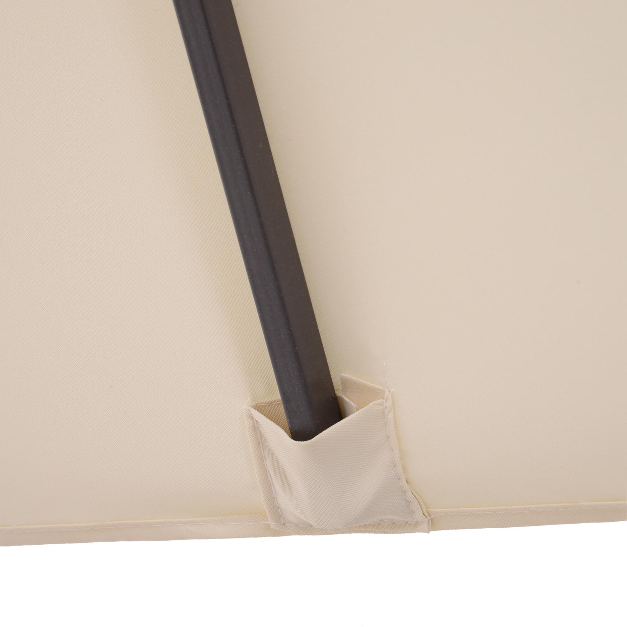 Sombrilla Outsunny 455x265x238 cm Beige 4/7
