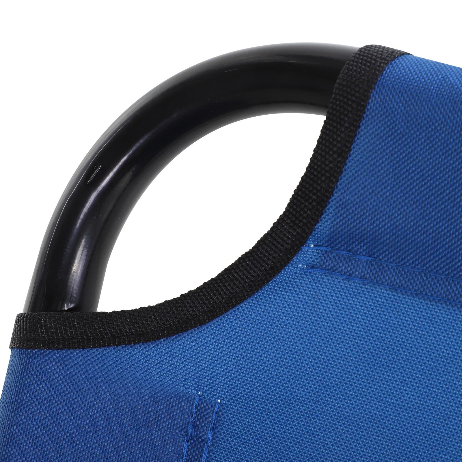 Tumbona Plegable Outsunny 188x56x28 cm Azul 4/6