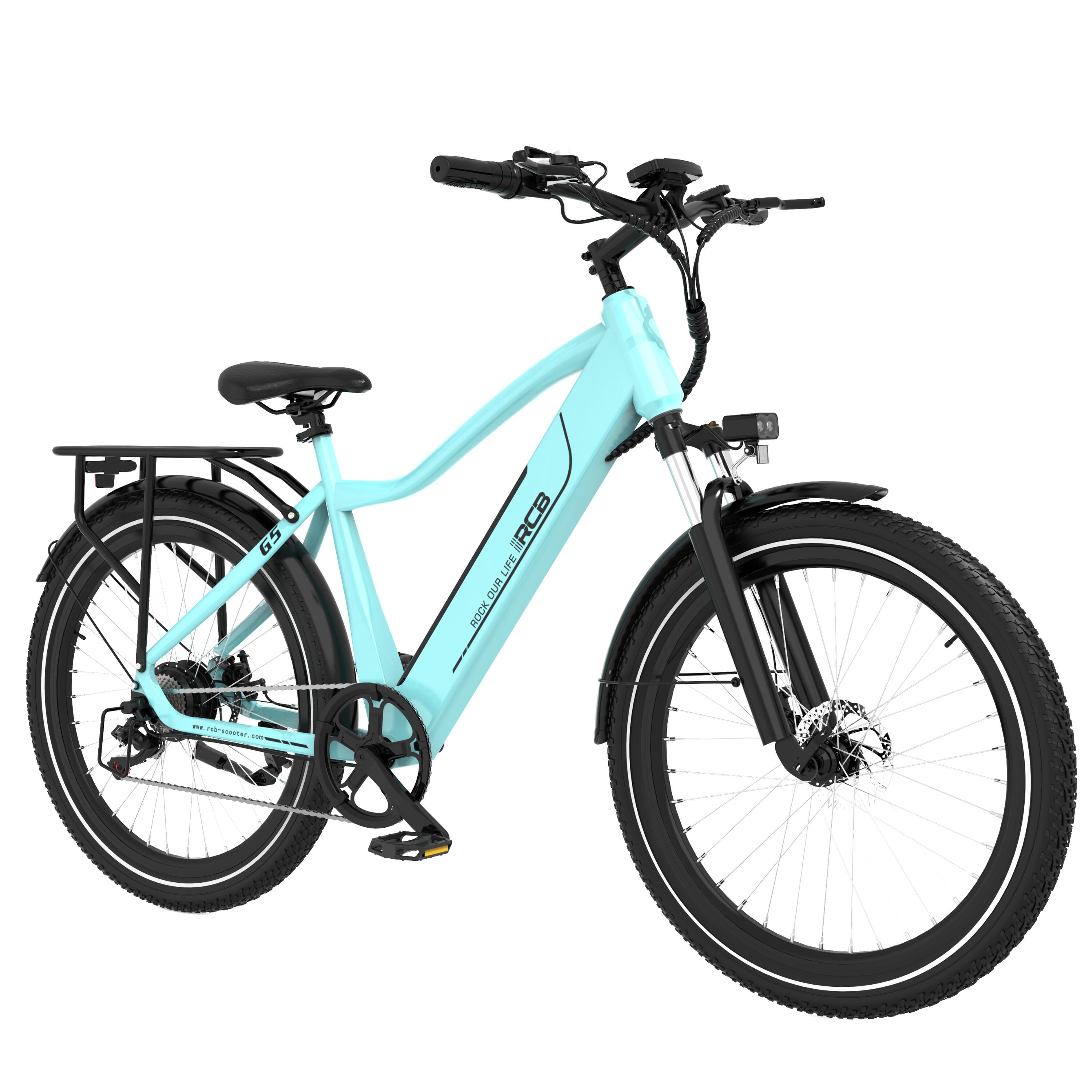 Electric City Bikes G5, E-bikes 27.5",APP&NFC,BLUE 5/8