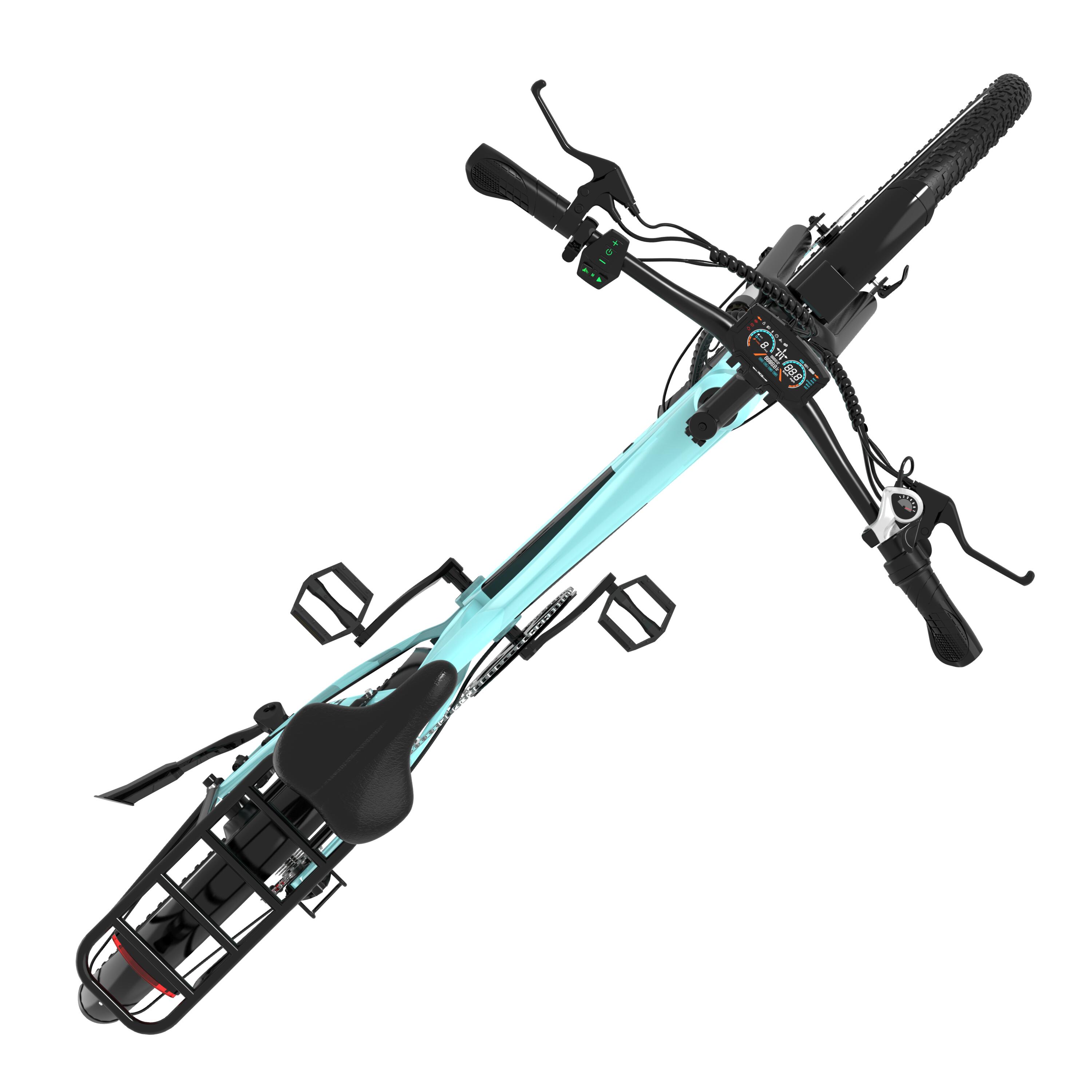 Electric City Bikes G5, E-bikes 27.5",APP&NFC,BLUE 4/8