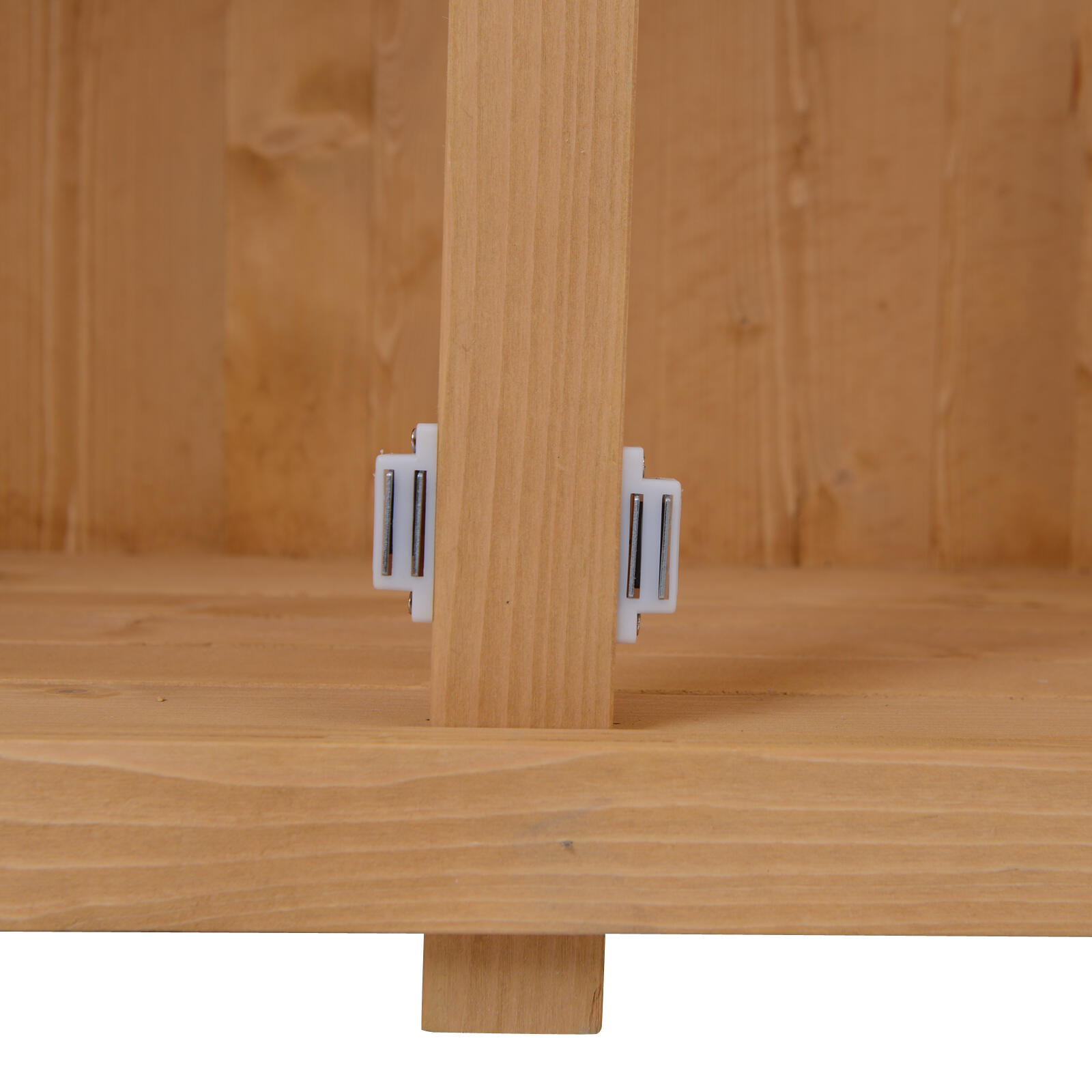 Cobertizo de Madera Outsunny 127.5x50x164 cm Madera Natural 4/7