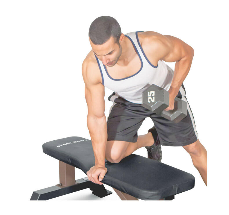 FLAT PRESS WEIGHT  TRAINING BENCH - STEELBODY BY MARCY 5/7