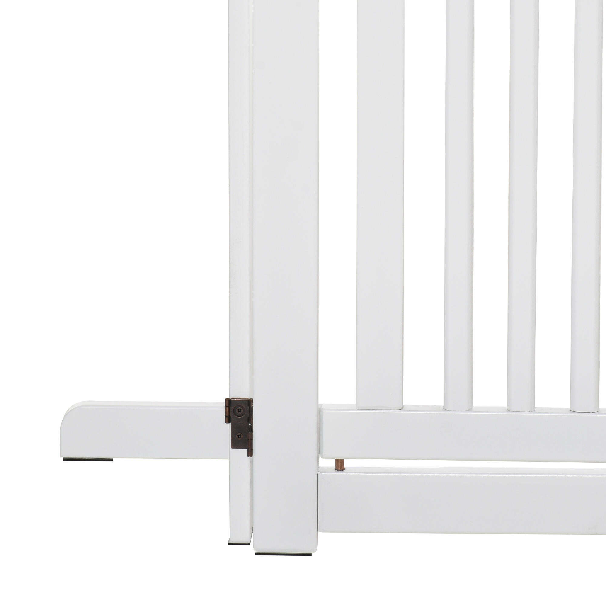 Barrera para Perros PawHut 155x35.5x76 cm Blanco 5/6