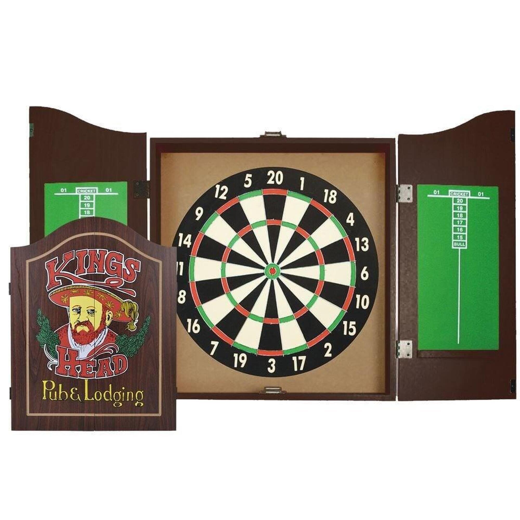 Garlando - Equinox Dartboard Cabinet Set Pegasus - Comprend 6 Fléchettes - Cible De Fléchettes - Taille Unique - Decathlon