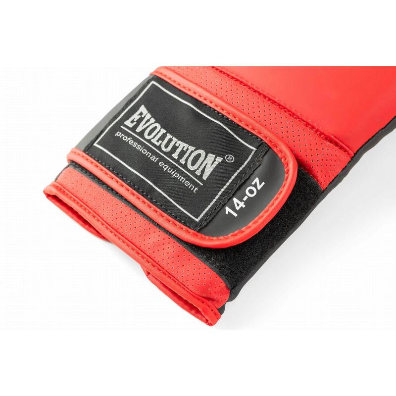 Rękawice bokserskie ze skóry syntetycznej Evolution Mesh 14oz