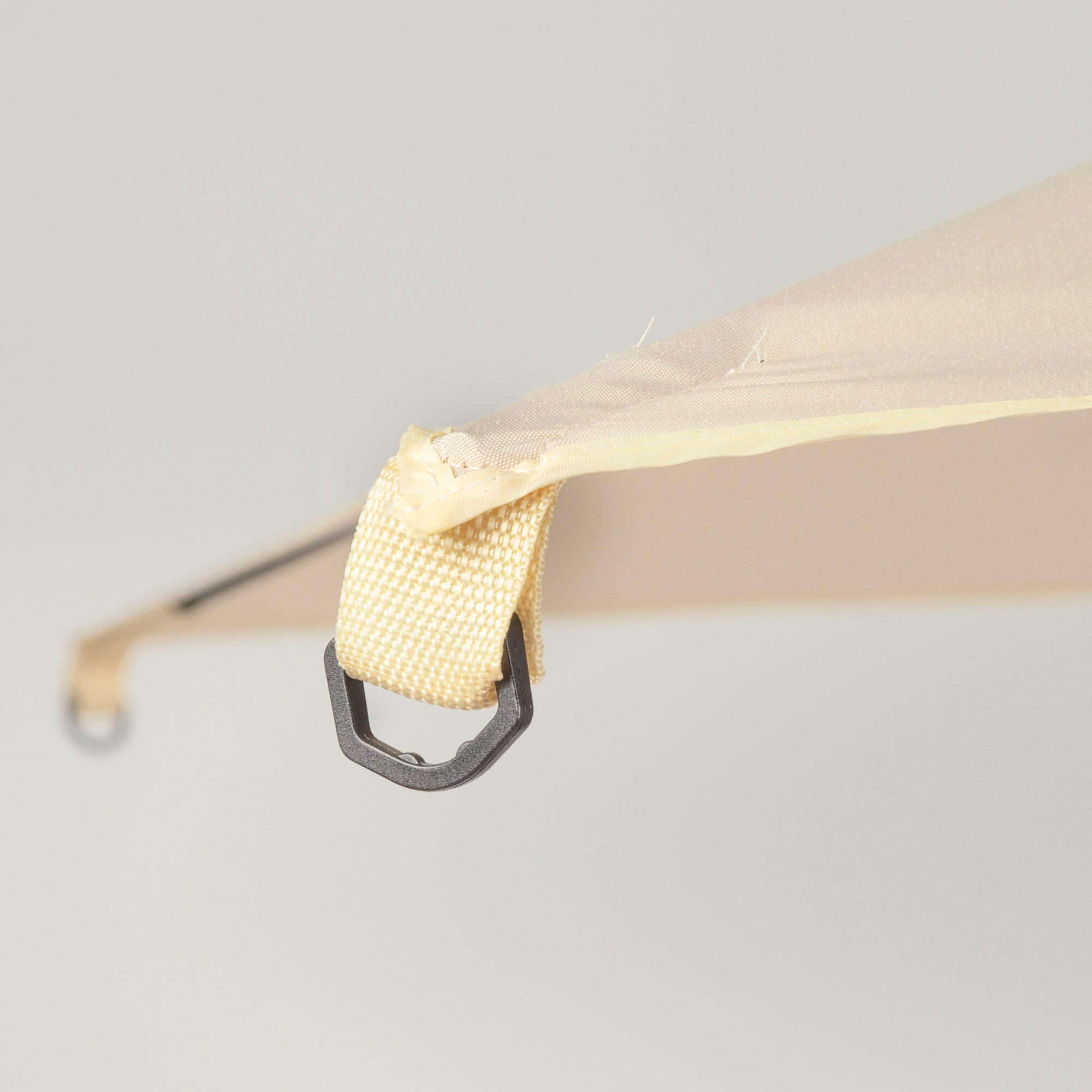 Parasol de jardin carré 175x175 cm beige avec mât inclinable 5/7