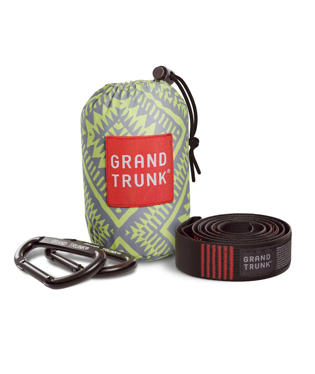 Hamak Grand Trunk Double Delux Print w/Straps Green Mamba 3/7