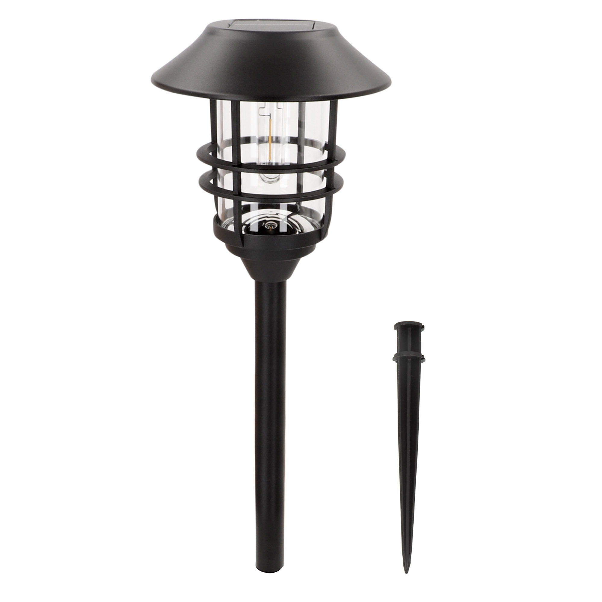 Aktive Conjunto de 4 balizas solares LED luz quente 6 lúmens IP44 7/7