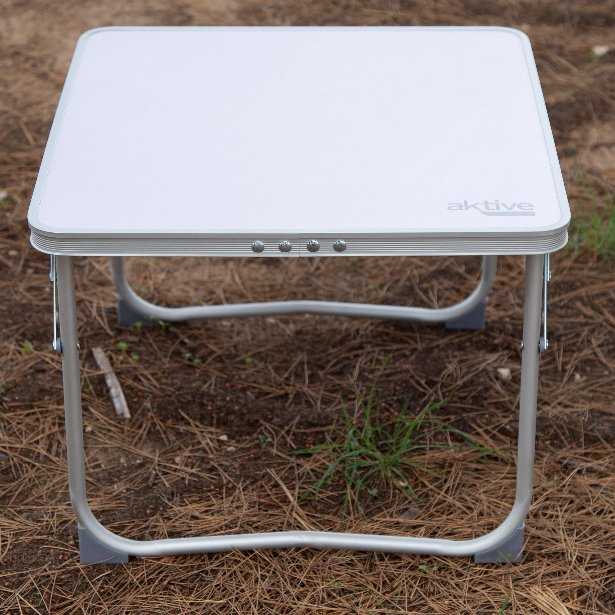 Petite table de camping pliante mauve, anti-bascule et ultra-légère Aktive 7/7
