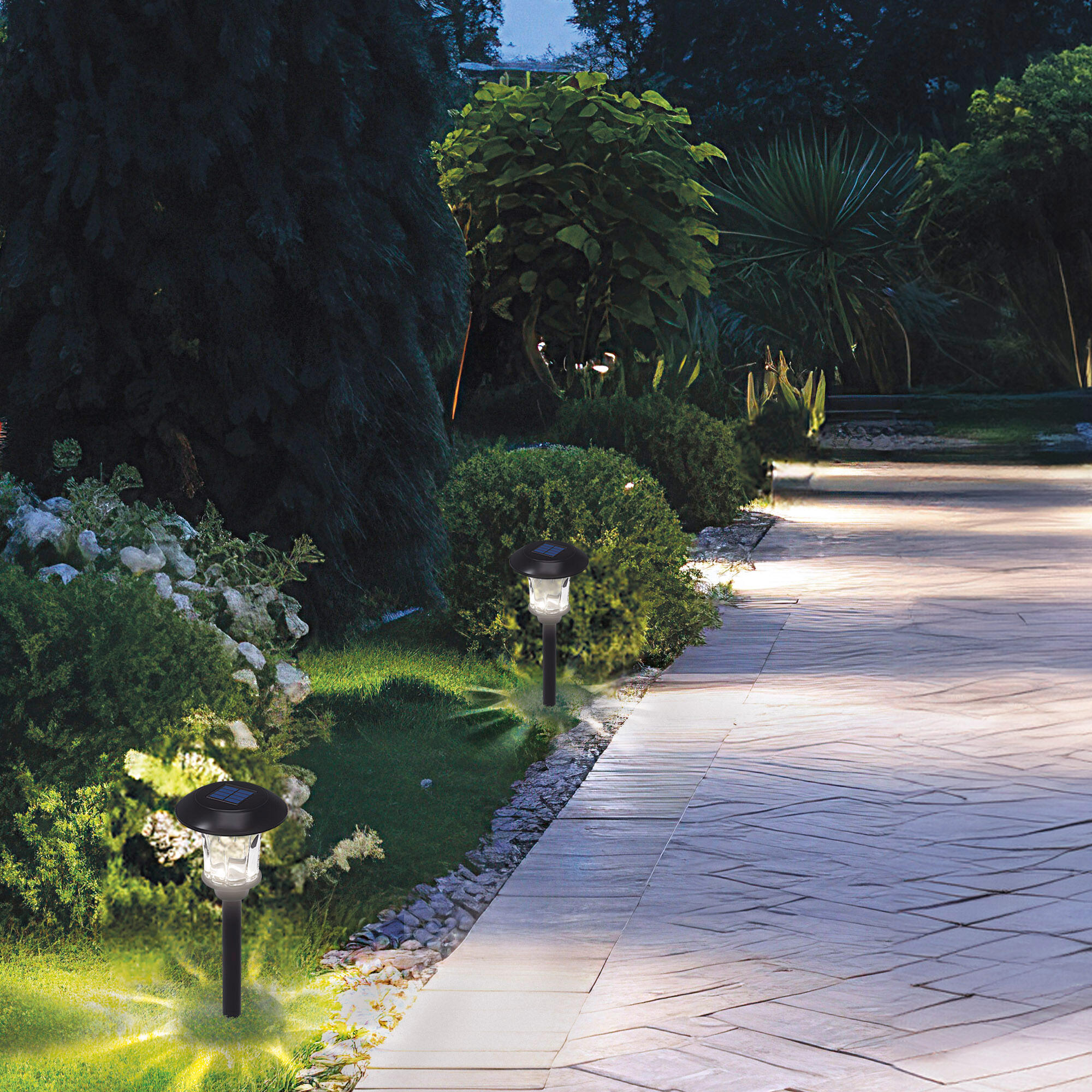 Aktive Lot de 8 balises solaires à LED de 6 lumens avec piquet 7/7