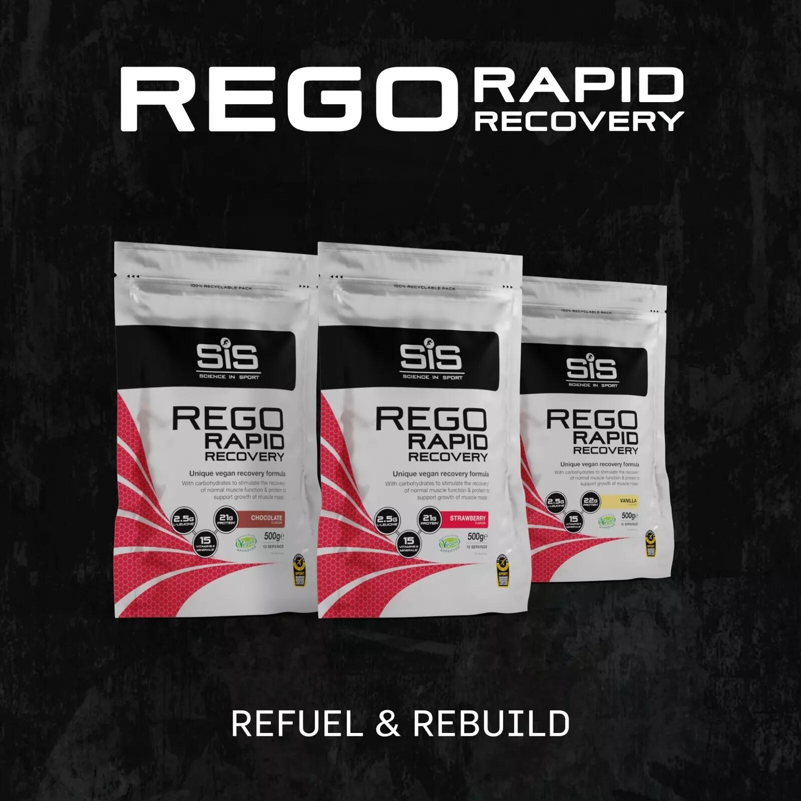 REGO Rapid Recovery - 21g Protein - Chocolate - 500g 4/7