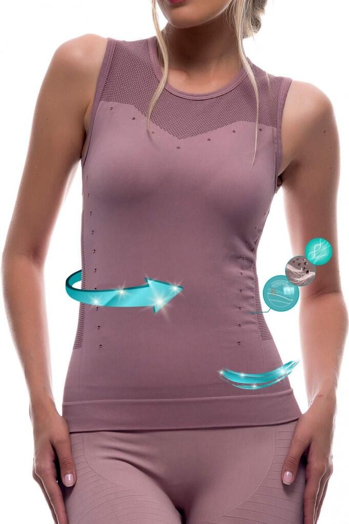 Verstevigend T-shirt met zelfmassage, Namasté 3/4