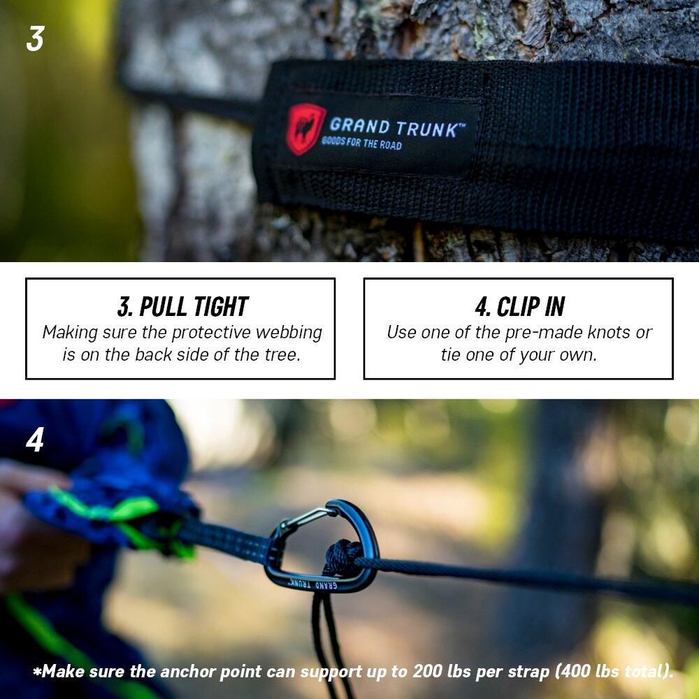 Linki do hamaka Grand Trunk Tree Slings Hammock Hanging Kit 7/7
