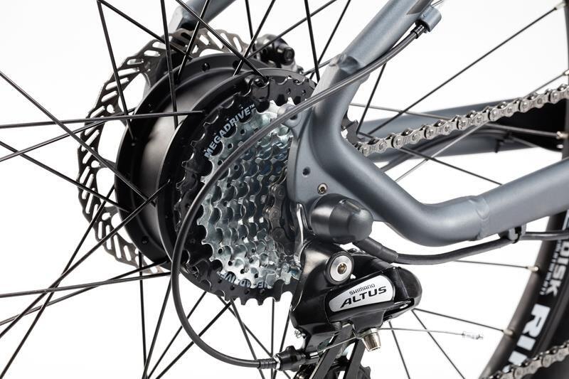 Rower elektryczny górski z przednim zawieszeniem E-MTB 27.5'' zasięg do 120 km