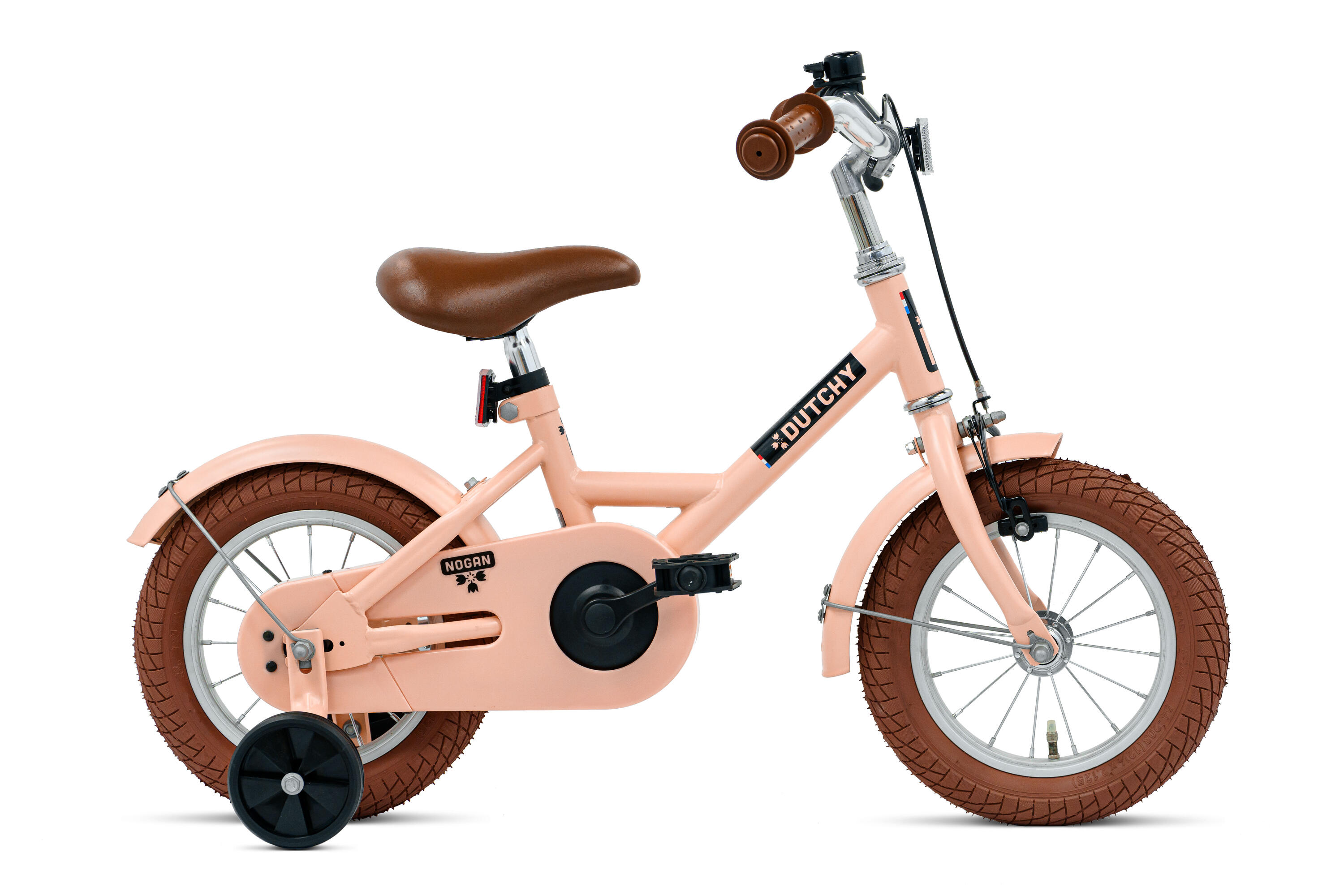 NOGAN Nogan Dutchy Kinderfiets - 12 Inch - Mat Roze - Inclusief Zijwielen