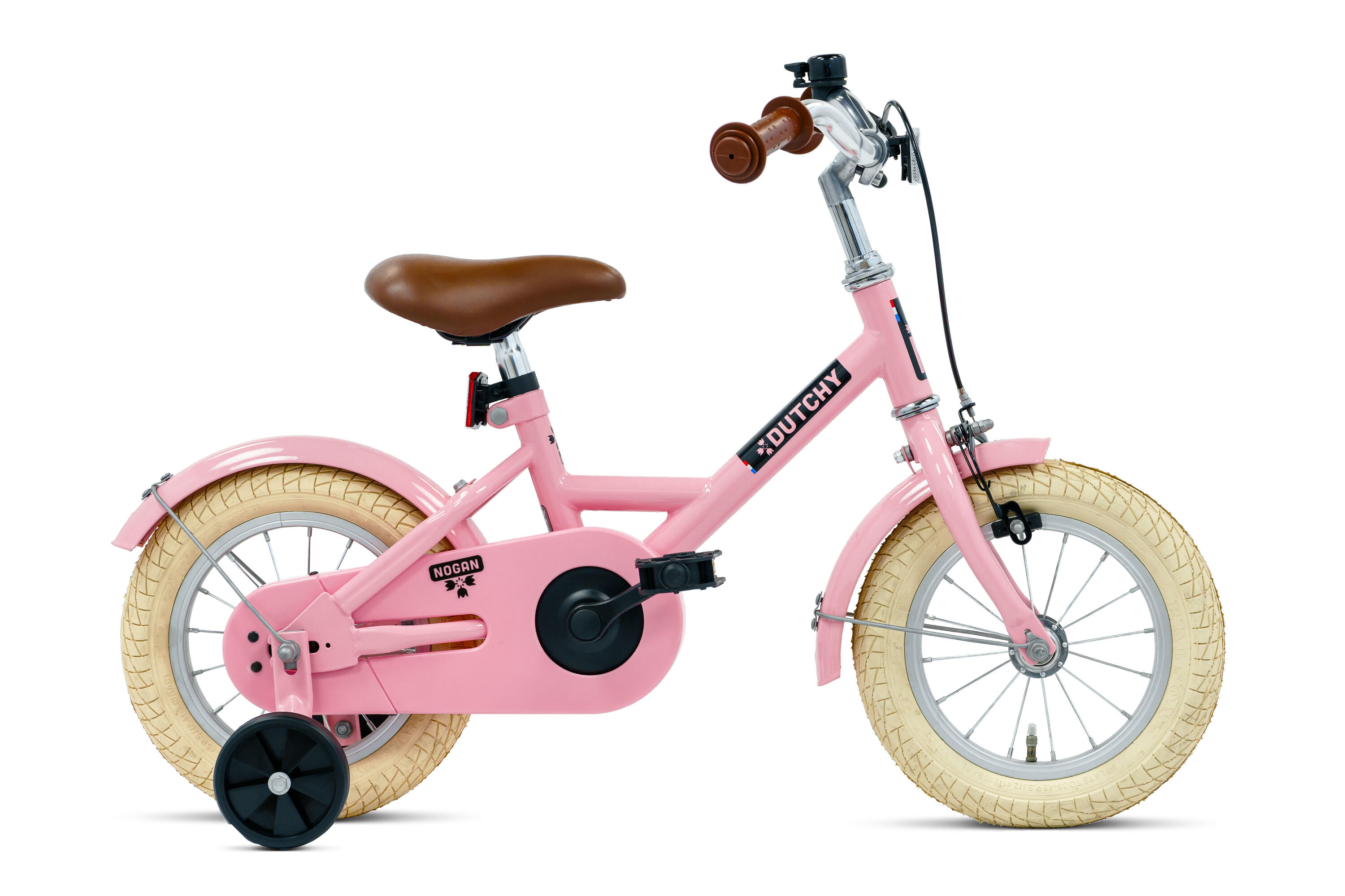 NOGAN Nogan Dutchy Kinderfiets - 12 Inch - Glans Roze - Inclusief Zijwielen