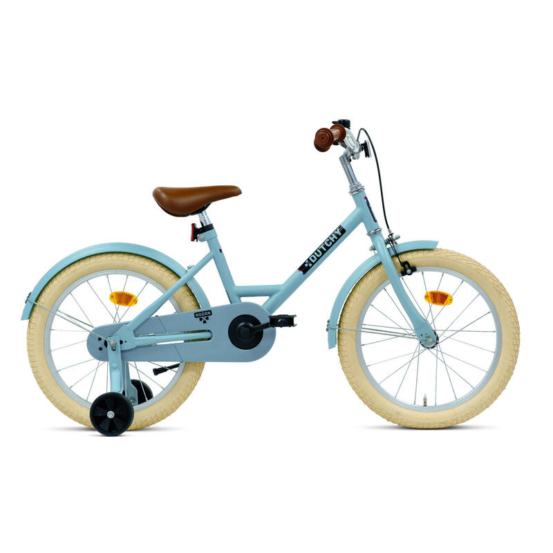 Vélo enfant Nogan Dutchy - 18 pouces - Bleu - Avec roulettes