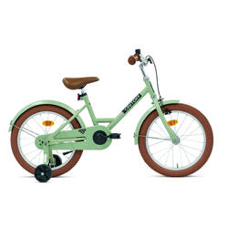 Vélo enfant Nogan Dutchy - 18 pouces - Vert - Avec roulettes