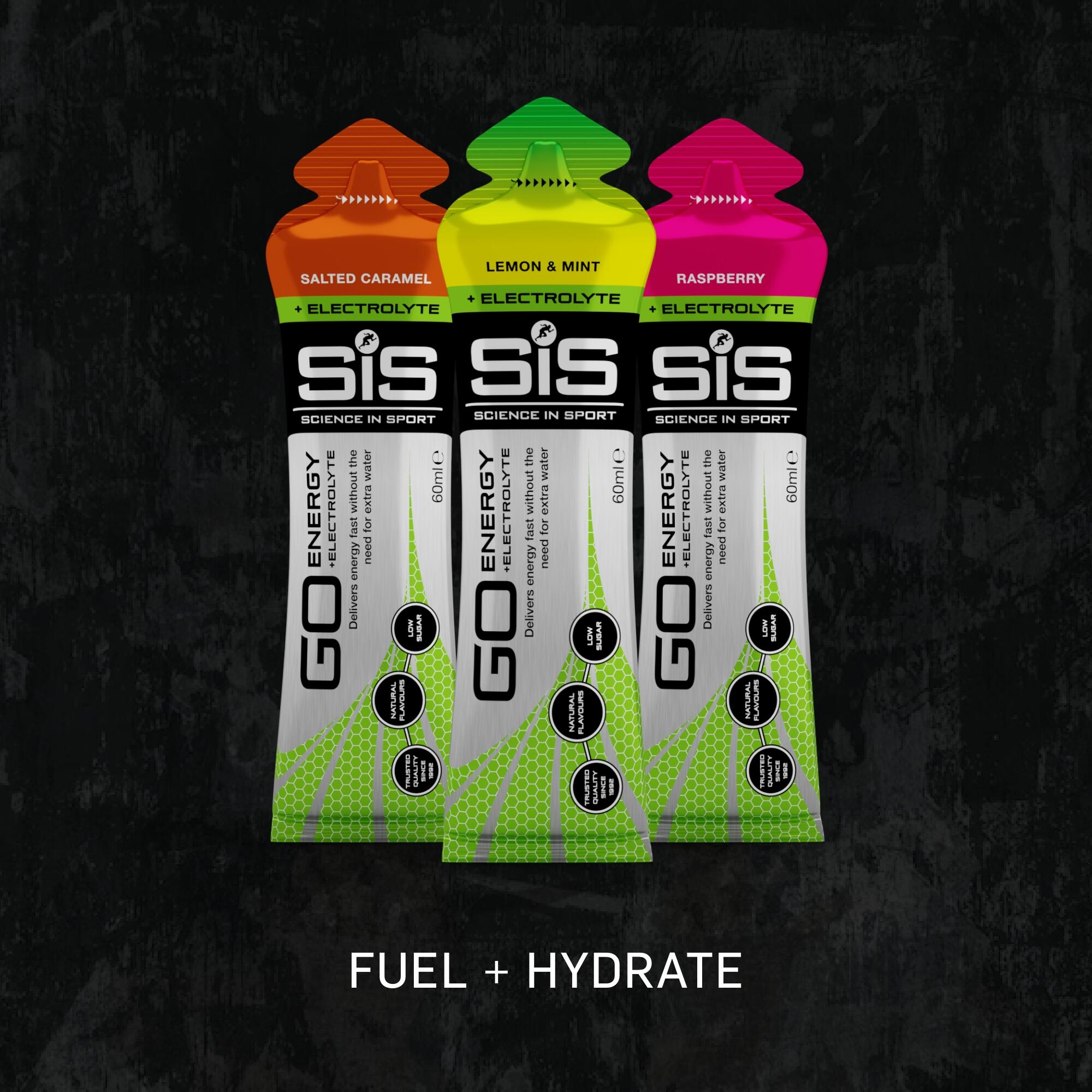 SIS Gels Go Energy +Electrolyte  - Raspberry - 1,8 kg (30 gels) 5/7