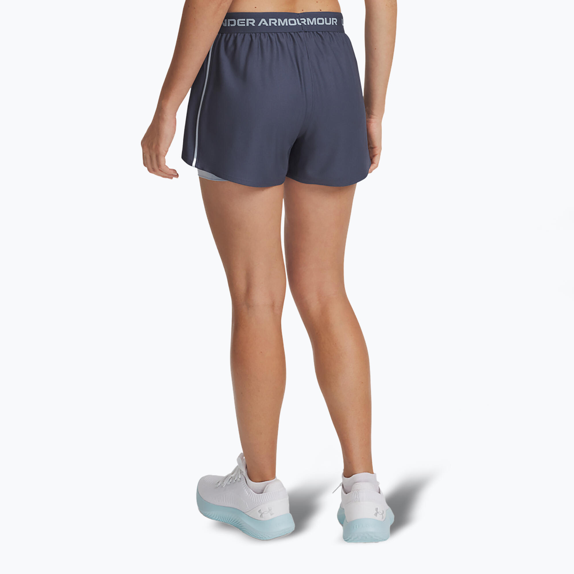 Pantaloncini da allenamento Under Armour Tech Play Up 2 in 1 da donna 3/4